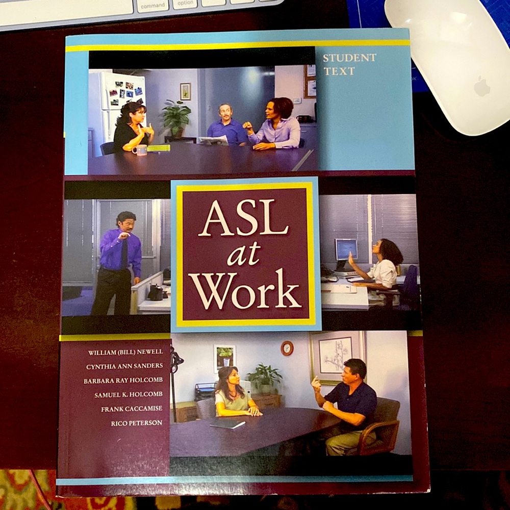 ASL at Work, student text paperback book